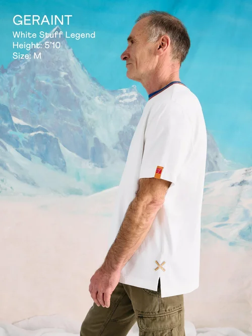 T-shirt Ringer - Bril White - XXXL Image 3