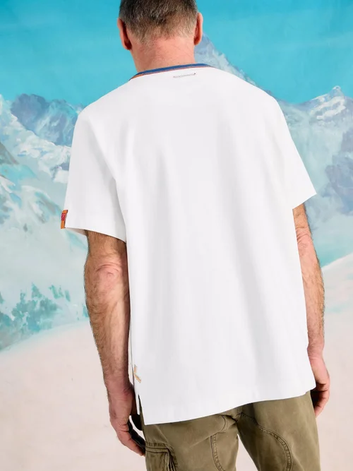 T-shirt Ringer - Bril White - XL Image 4