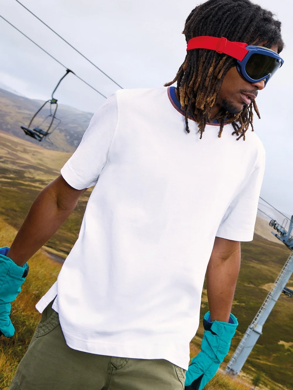T-shirt Ringer - Bril White - XXXL Image 1