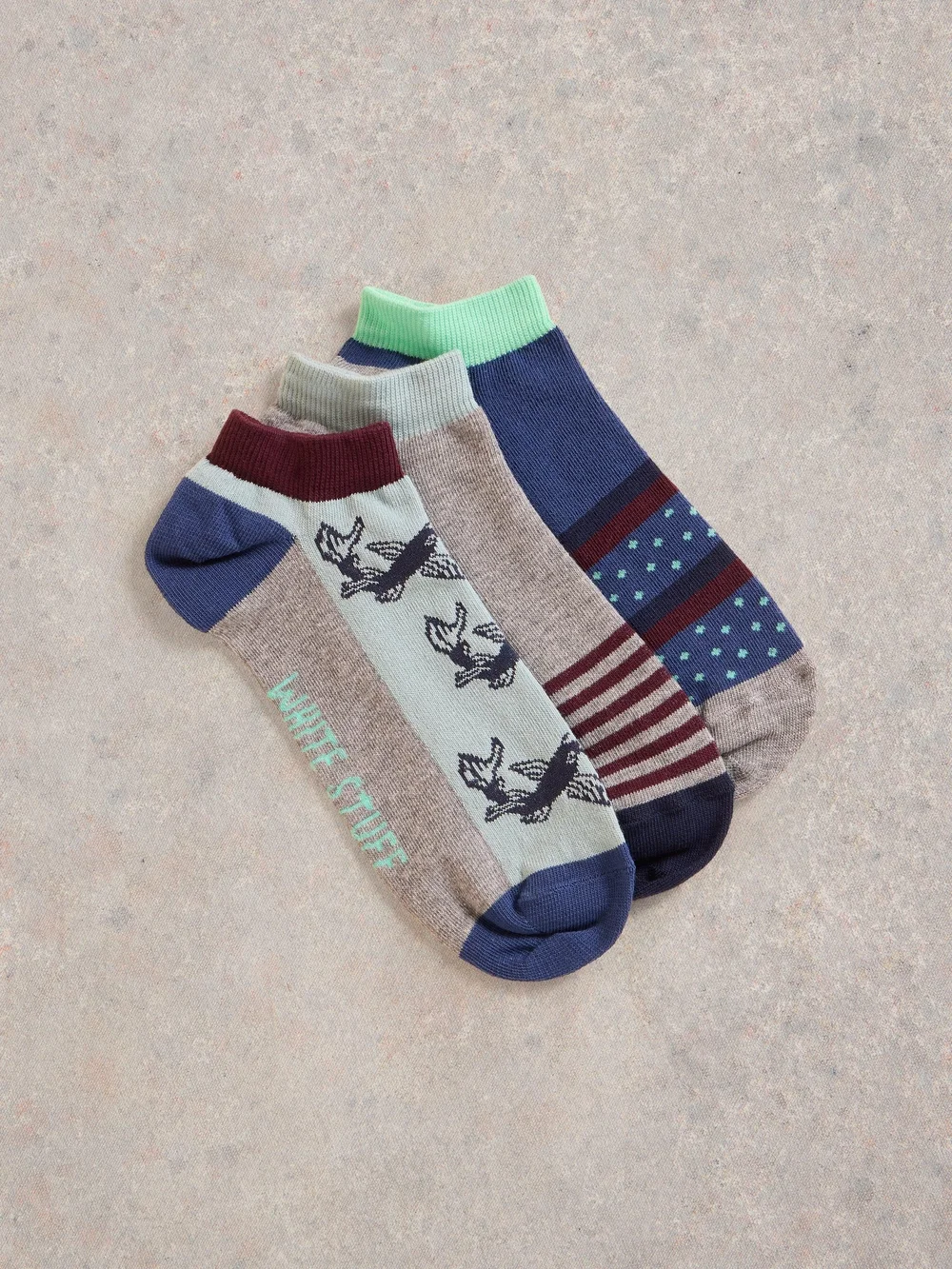 Lot De 3 Paires De Chaussettes Fish Trainer - Grey Mlt - 41-43 Image 1