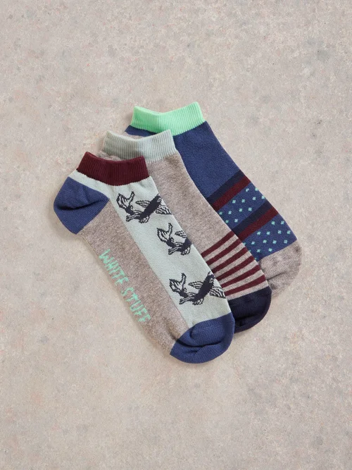 Lot De 3 Paires De Chaussettes Fish Trainer - Grey Mlt - 41-43 Image 1