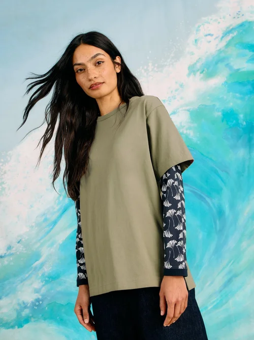 T-shirt graphique - Khaki Grn - XXXL Image 3