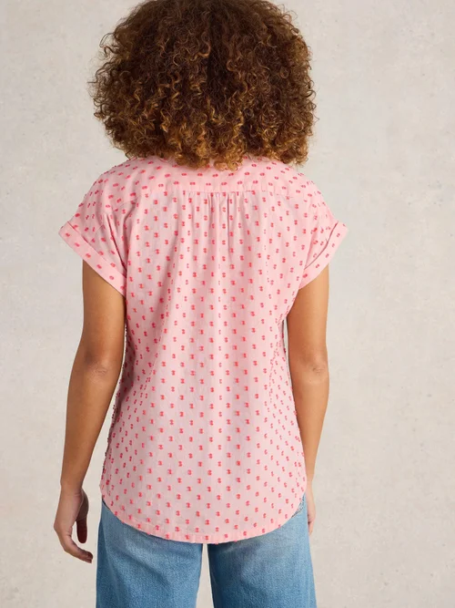 Chemise En Coton Biologique Ellie - Pink Mlt - 52 Image 4