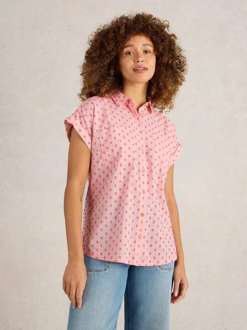 Chemise En Coton Biologique Ellie - Pink Mlt - 52 Image 3