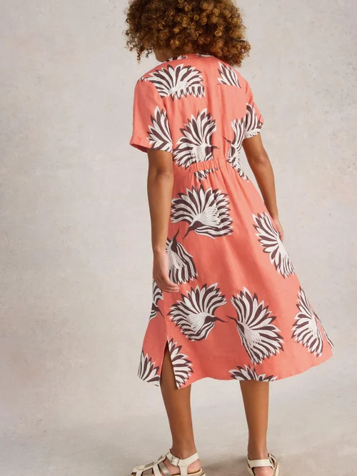 Robe en lin Iris - Coral Pr - 52/R Image 4