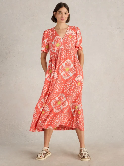 Robe midi Lucy - Coral Pr - 36/R Image 2