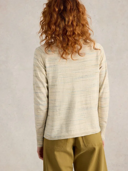 CARDIGAN LULU SPACEDYE - Nat Mlt - 50 Image 4