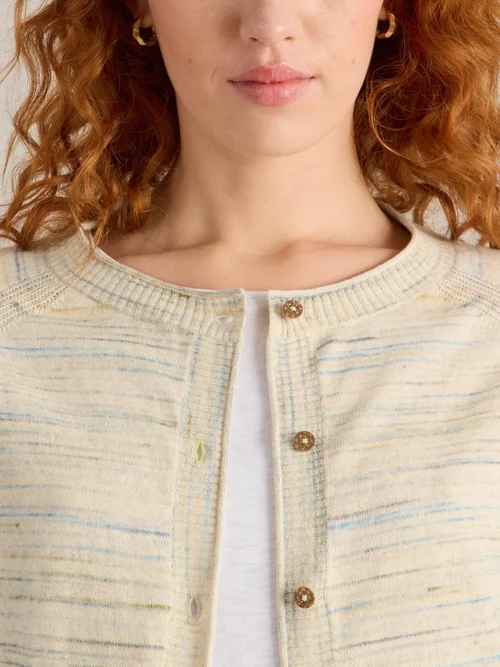 CARDIGAN LULU SPACEDYE - Nat Mlt - 50 Image 3