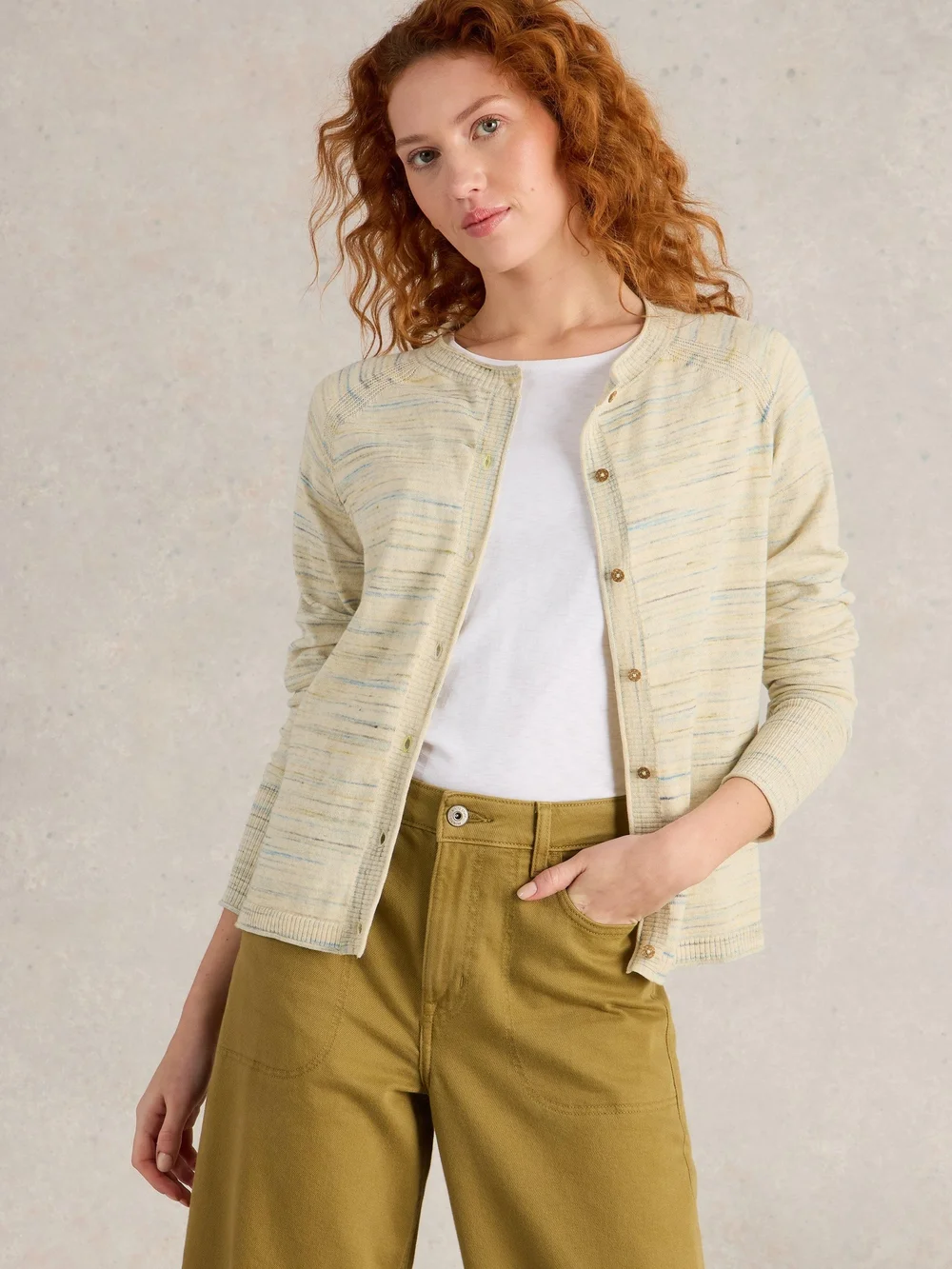 CARDIGAN LULU SPACEDYE - Nat Mlt - 50 Image 1