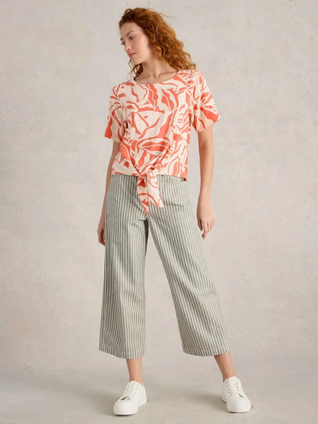 TOP À LISERET ET NŒUD SARA