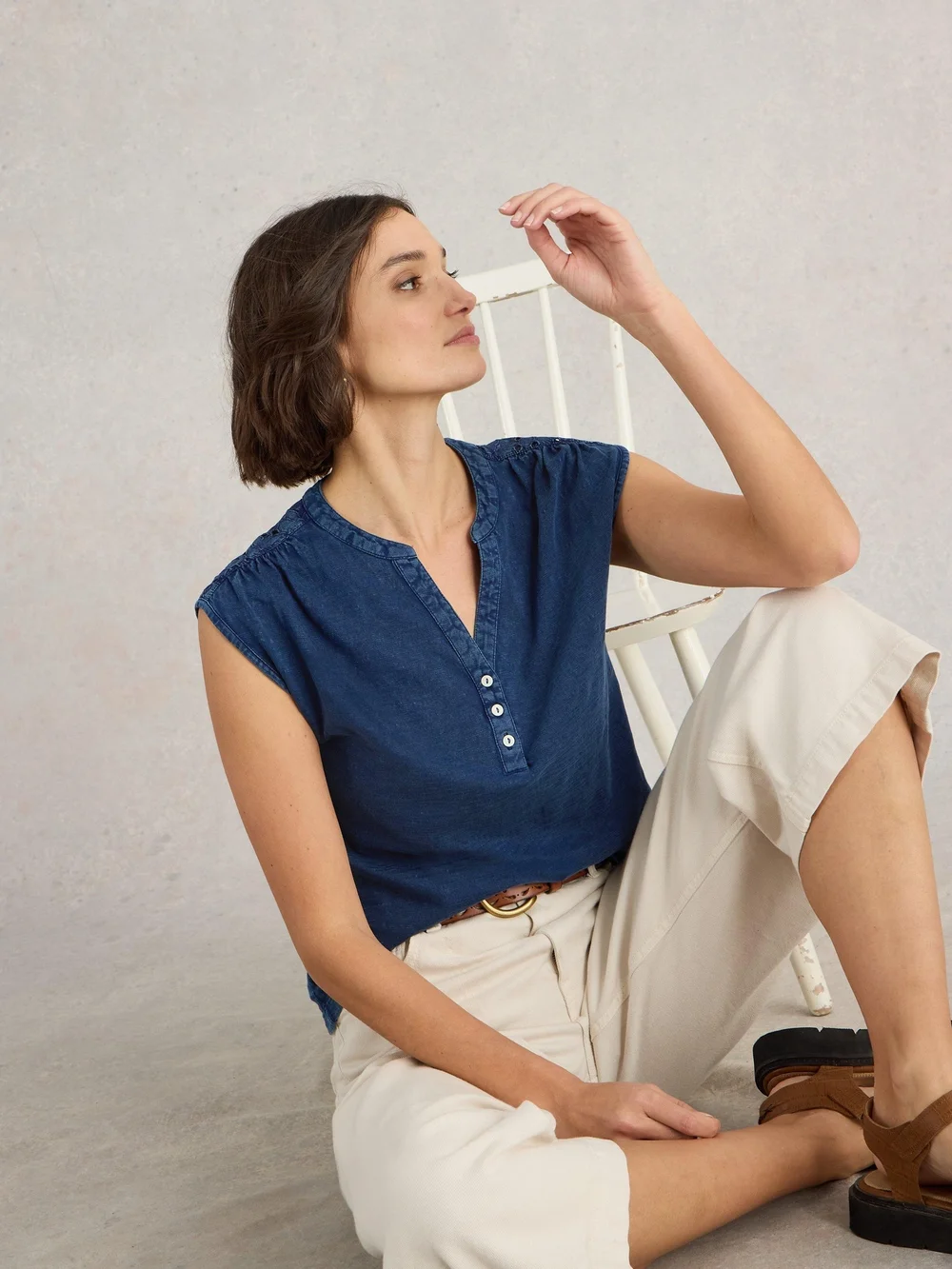 DINA DÉBARDEUR - Indigo Ble - 52 Image 1