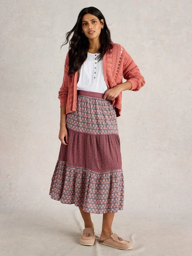 Jupe imprimée mixte Mabel