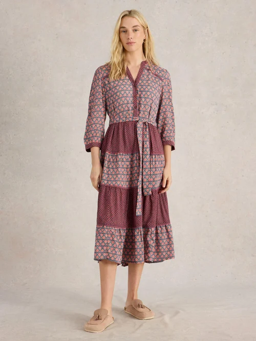 Robe imprimée mixte Mabel - Navy Multi - 52/R Image 2