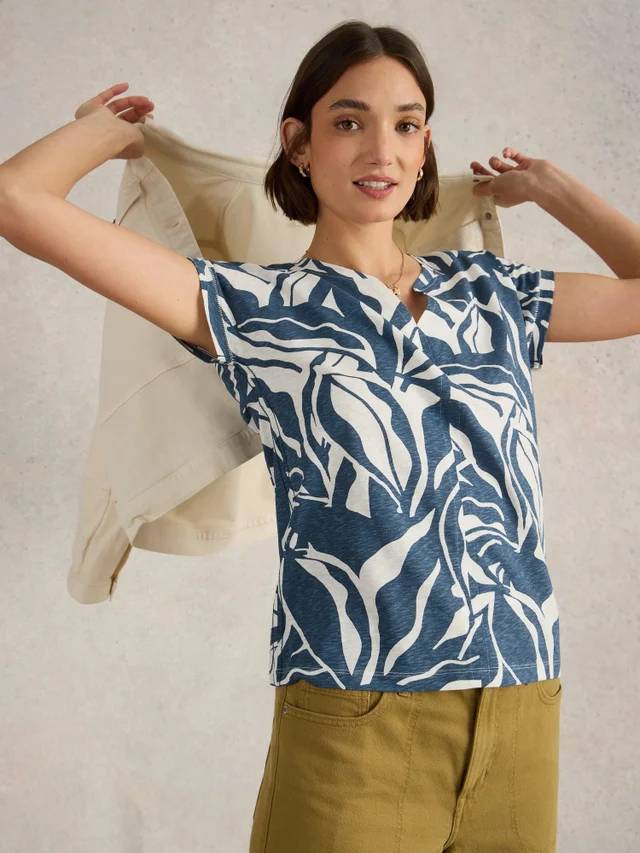 T-shirt à encolure en V NELLY