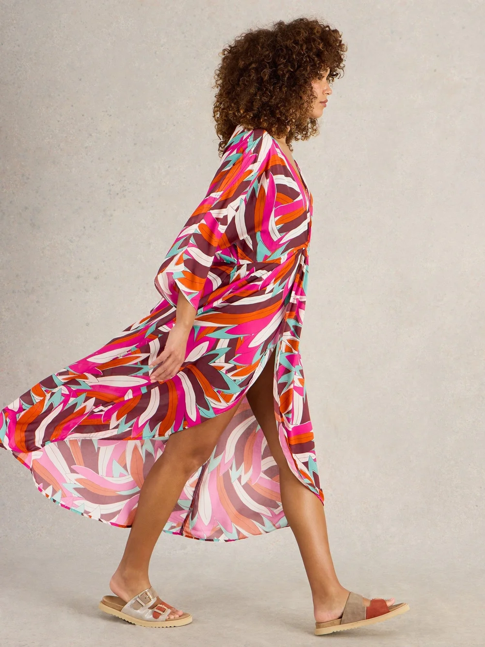 Kimono Cleo - Pink Pr - XS Image 1