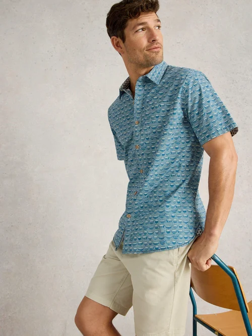 Chemise imprimée Ramen Bowl SS - Blue Pr - XXXL Image 3
