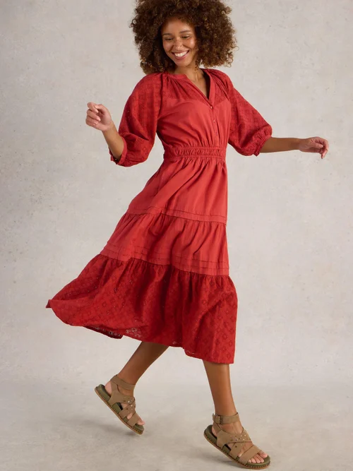 Robe Willow brodée - Dk Red - 52/R Image 1