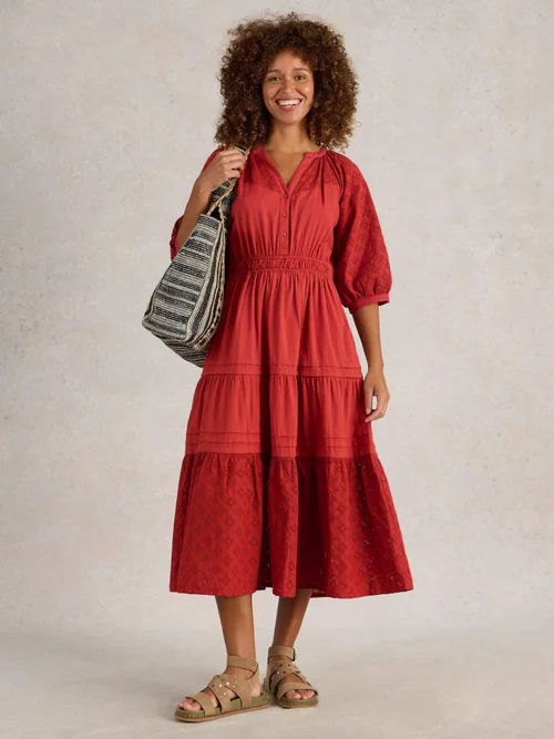 Robe Willow brodée - Dk Red - 34/R Image 2