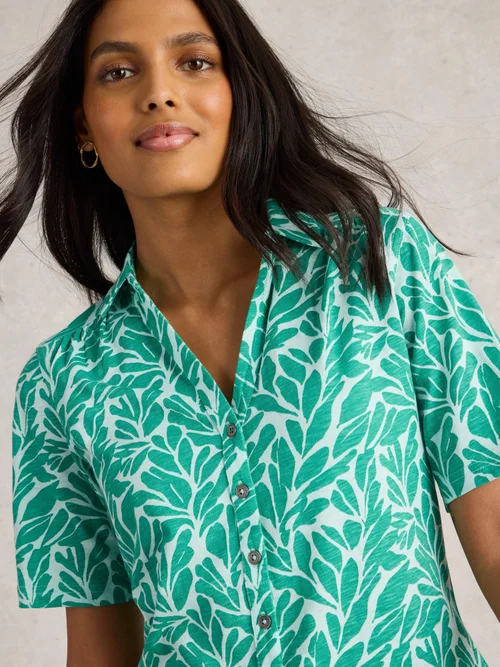 Chemise En Jersey À Manches Courtes Annie - Teal Pr - 52 Image 3