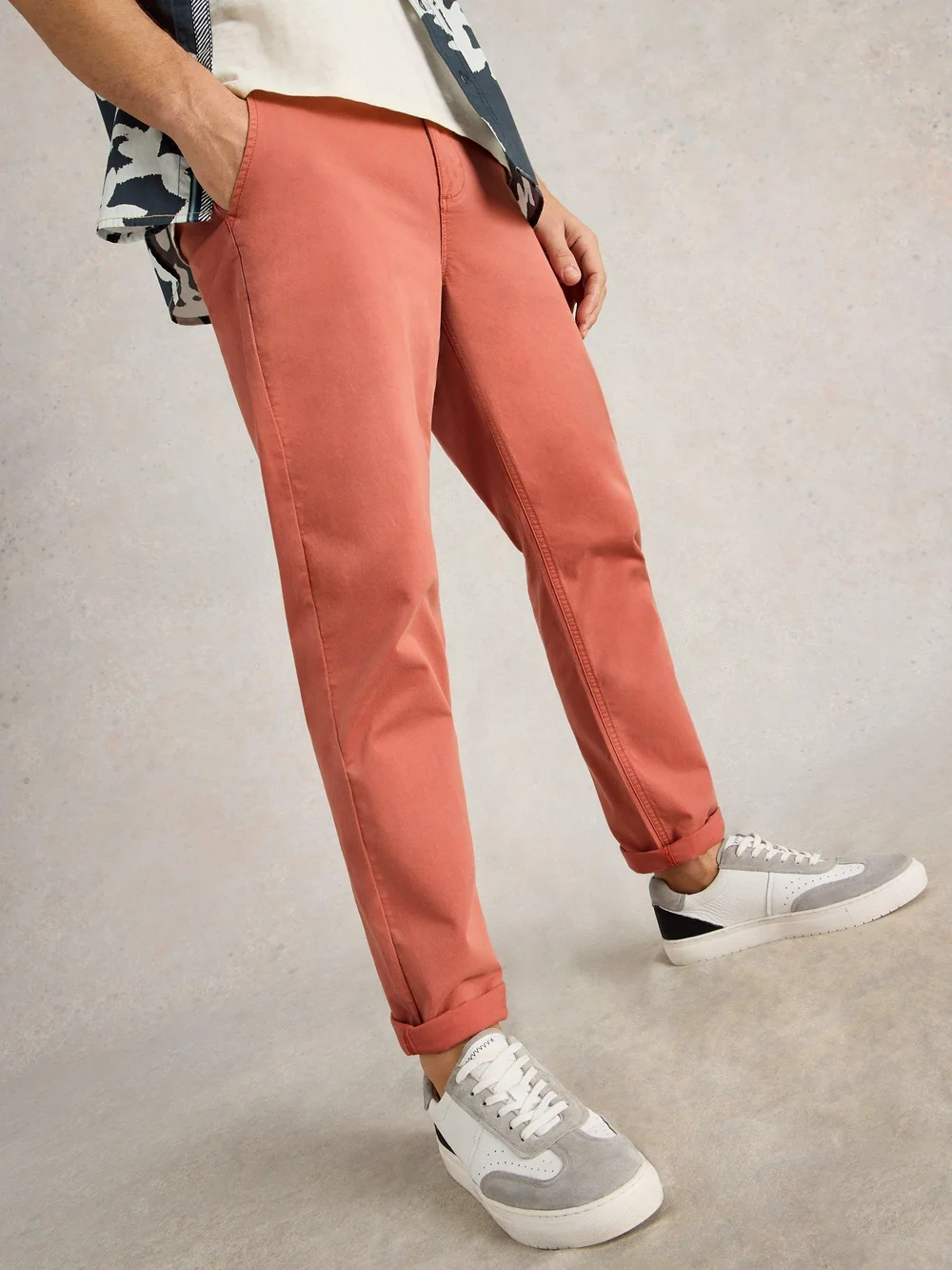 Pantalon chino biologique Sutton - Deep Pink - 40/R Image 1