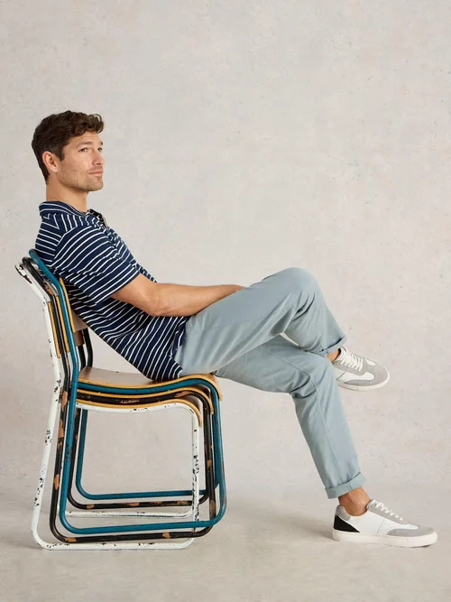 Pantalon chino biologique Sutton - Lgt Blue - 38/R Image 1