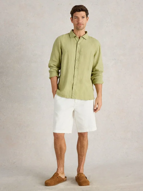 Chino-Shorts aus Bio-Baumwolle - Bril White - 40/R Image 2