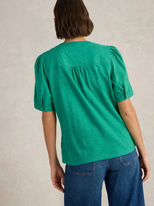 Top Brodé Ellie - Brt Green - 52 Image 4