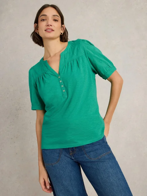 Top Brodé Ellie - Brt Green - 52 Image 3