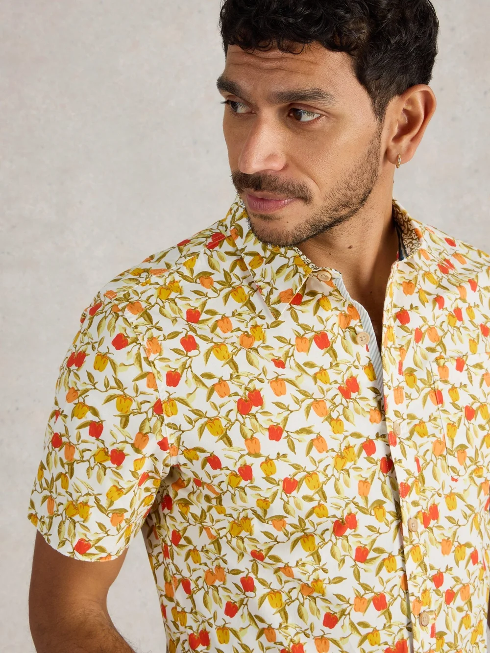 Chemise imprimée Salcombe Peppers - White Pr - XXXL Image 1