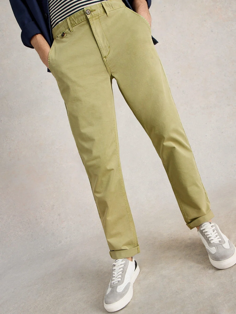 Pantalon chino biologique Sutton - Lgt Green - 38/R Image 1