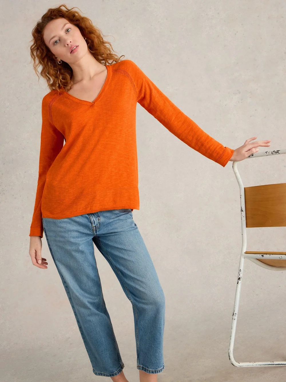 Pullover Naria aus Leinenmischung - Brt Orange - 44 Image 1
