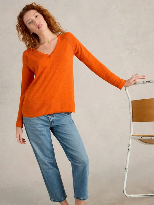 Pullover Naria aus Leinenmischung - Brt Orange - 44 Image 1