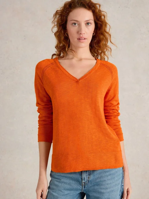 Pullover Naria aus Leinenmischung - Brt Orange - 44 Image 3