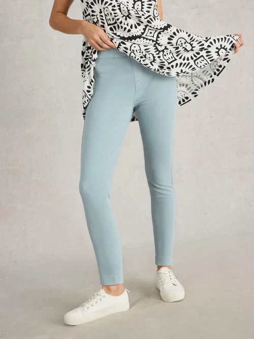 Janey Crop Jegging - Mid Blue - 42/R Image 1