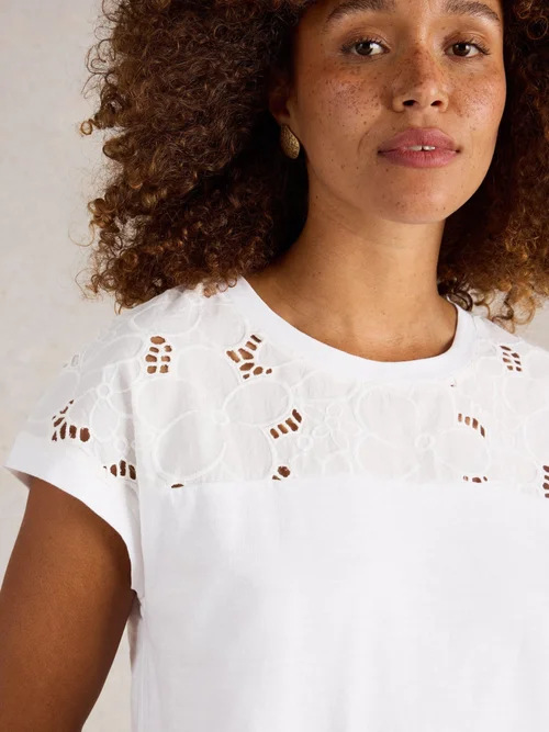 T-SHIRT BRODÉ THEA - Bril White - 44 Image 3