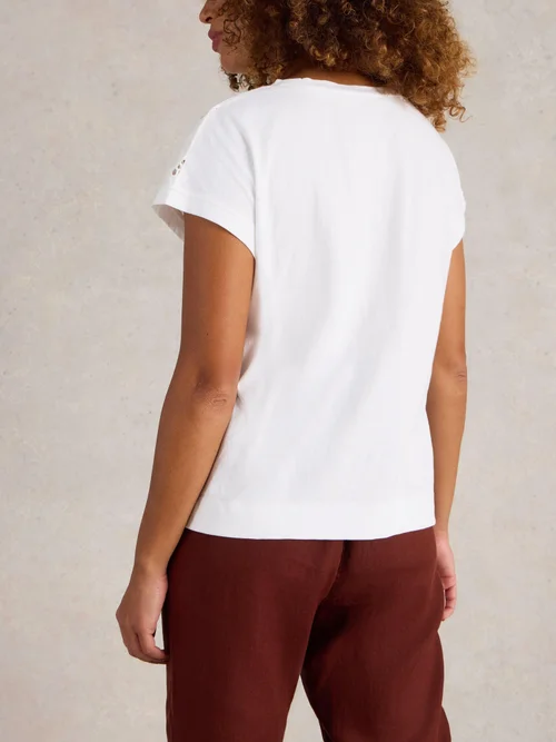 T-SHIRT BRODÉ THEA - Bril White - 44 Image 4