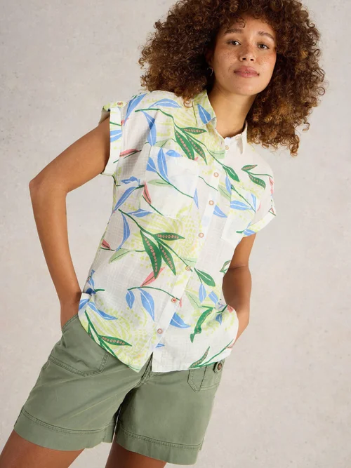 Chemise En Coton Biologique Ellie - Ivory Pr - 42 Image 3