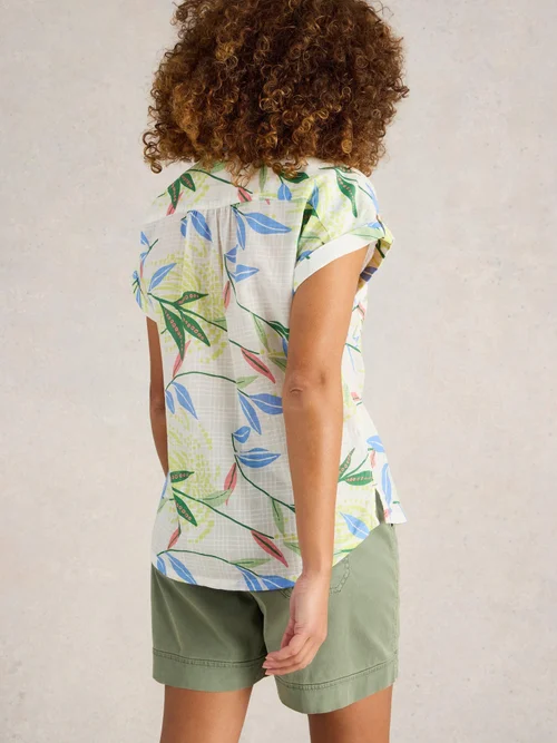 Chemise En Coton Biologique Ellie - Ivory Pr - 42 Image 4