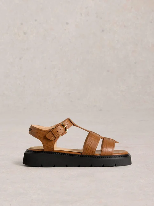 Sandales en cuir Rose - Mid Tan - 41 Image 1
