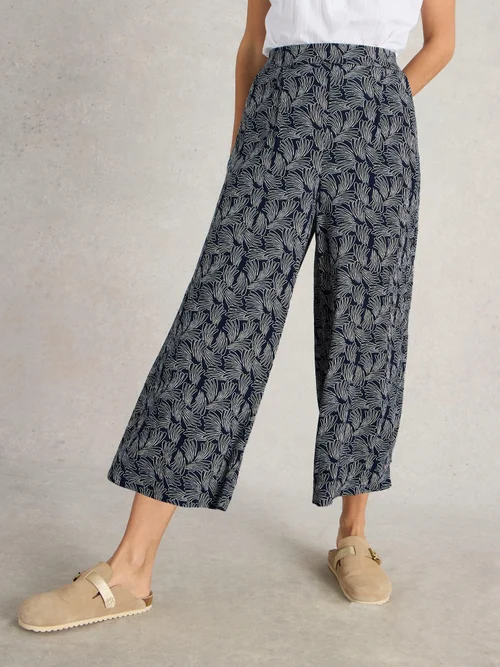 Jupe-culotte froissée Lisette - Navy Pr - 42/R Image 3