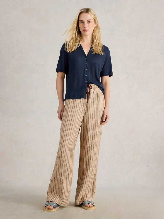 Pantalon large Belle en lin