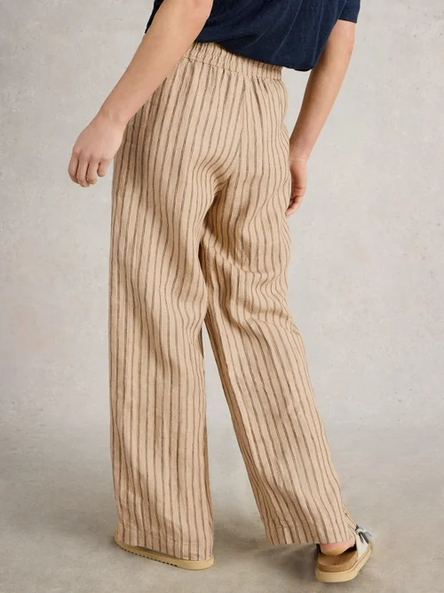 Pantalon large Belle en lin - Nat Mlt - 52/R Image 4