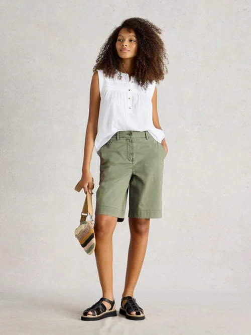 Short chino bio Hayley - Mid Green - 52/R Image 2