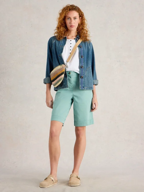 Short chino bio Hayley - Mid Teal - 44/R Image 2