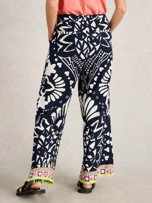 Pantalon large Farah - Navy Multi - 36/R Image 4