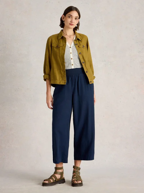 Culotte Shelly aus Leinenmischung - Dark Navy - 52/S Image 2