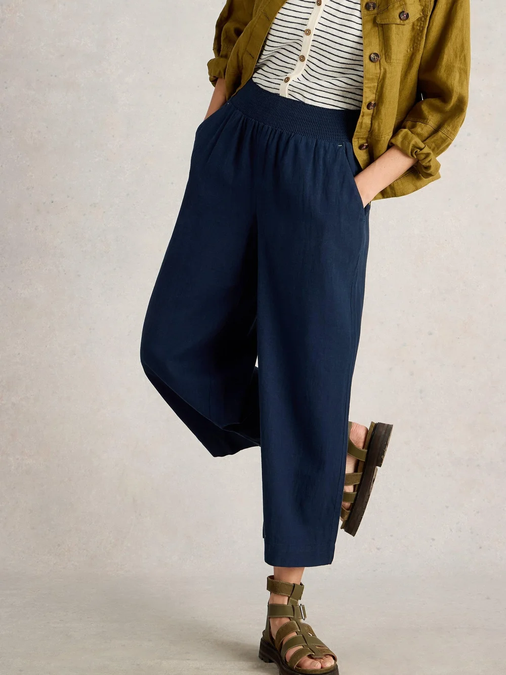 Culotte Shelly aus Leinenmischung - Dark Navy - 52/S Image 1