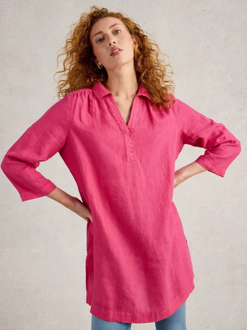 Tunique en lin Blake - Brt Pink - 52/R Image 1