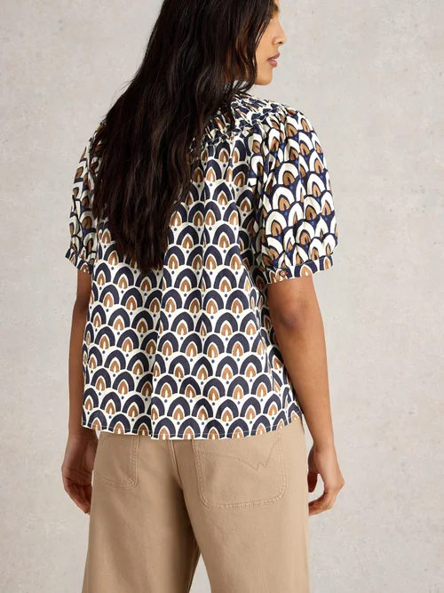 Top imprimé Ariel Mix - Navy Pr - 34 Image 4