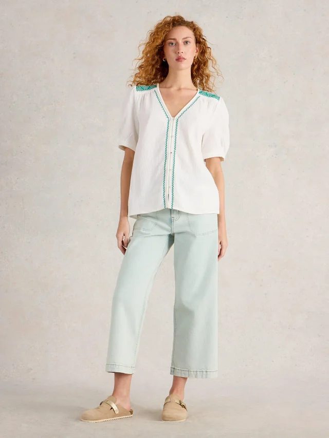 Haut double tissu Gianna